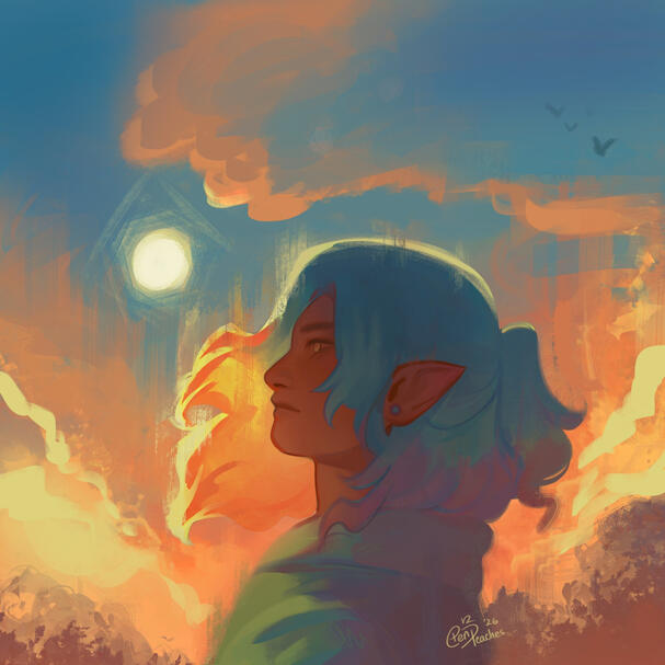 Original Illustration - "Sunfall"