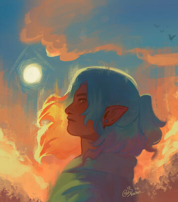 Original Illustration - "Sunfall"