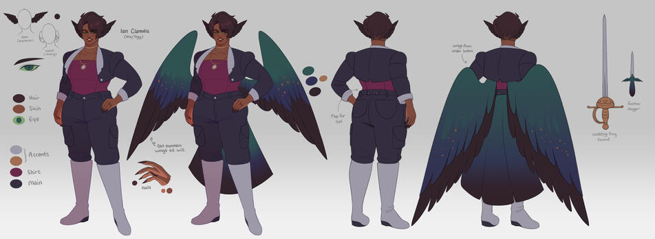 Character Turnaround with Form Variations / Prop Design